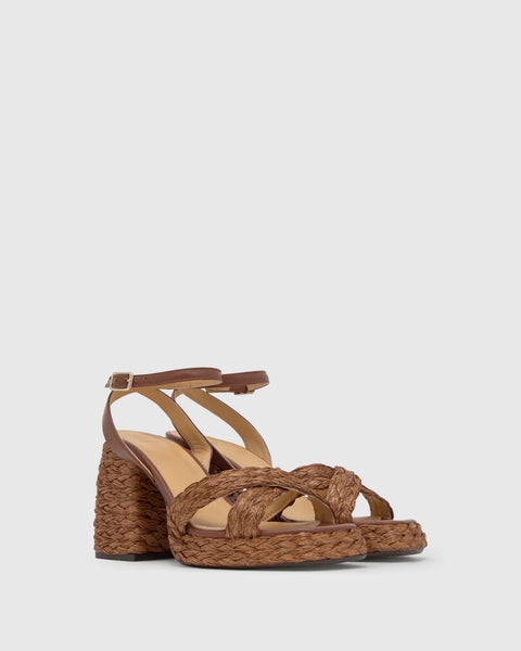 Castaner Valle Platform Heels -Brown Choc