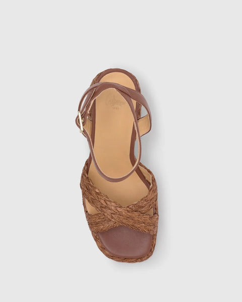 Castaner Valle Platform Heels -Brown Choc