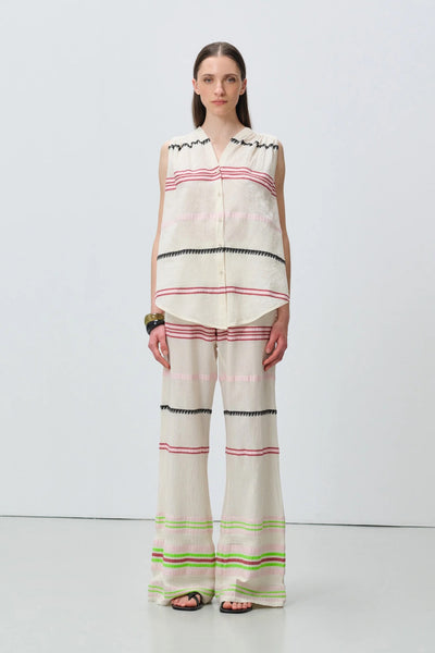 Devotion Twins Veloura Trousers - Ecru