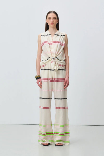 Devotion Twins Veloura Trousers - Ecru