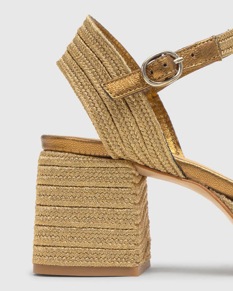 Castaner Vallita Platform Sandal - Old Gold