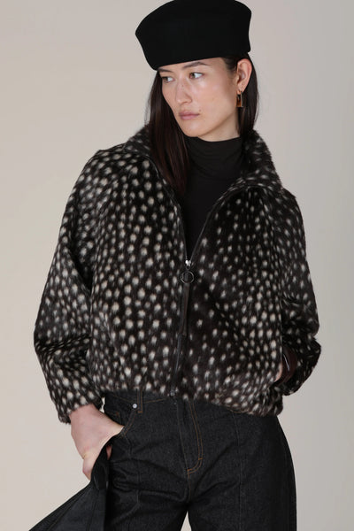 VI.VE.RE Willow Cheeta Print Jacket