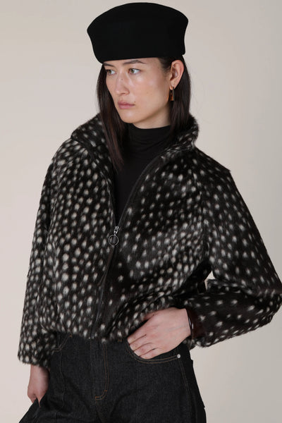 VI.VE.RE Willow Cheeta Print Jacket