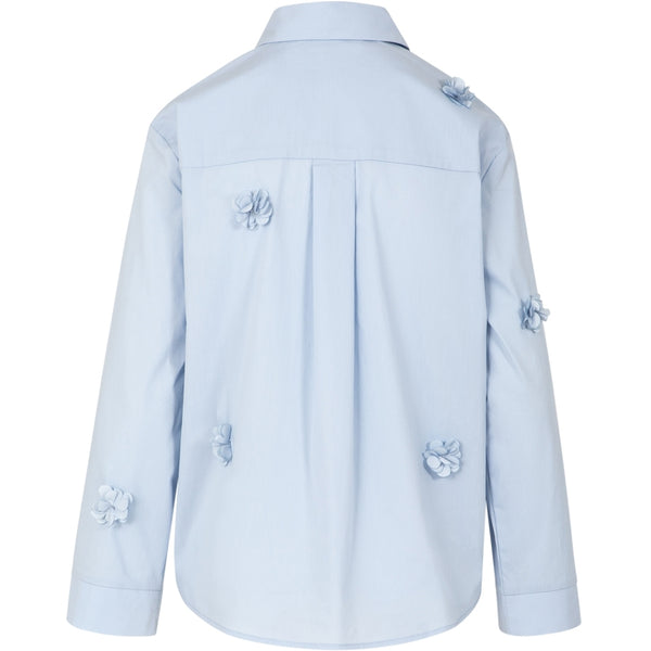 Coster Copenhagen Shirt with Flowers - Blue