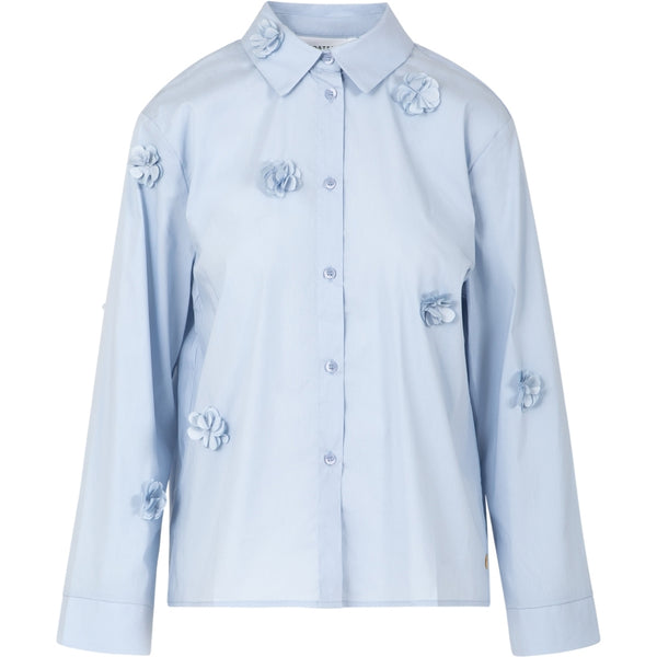 Coster Copenhagen Shirt with Flowers - Blue