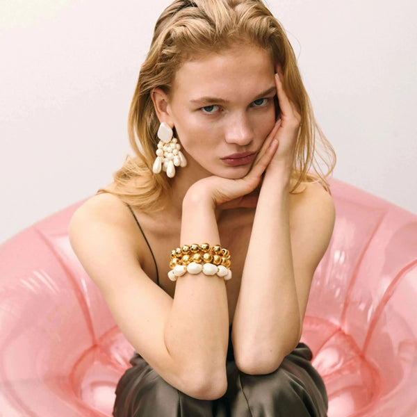 Vanessa Baroni Mini Beads Bracelet - Gold