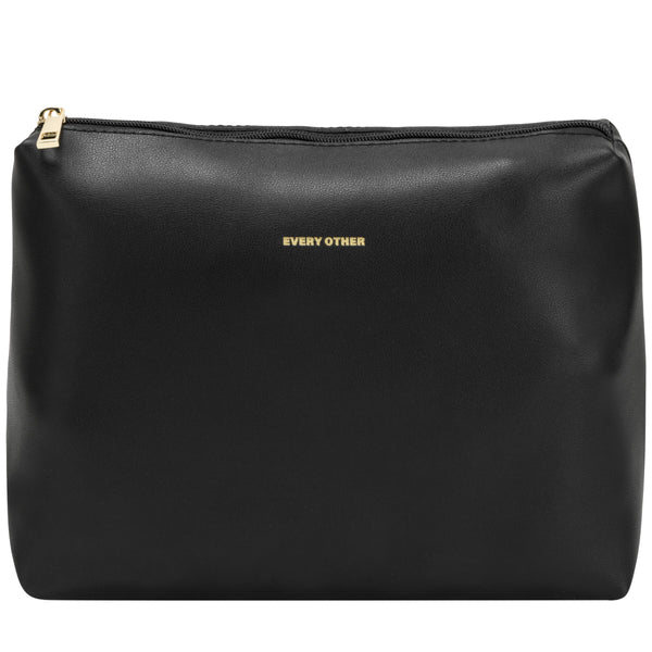 Every Other Twin Strap Large Shoulder Bag - Black