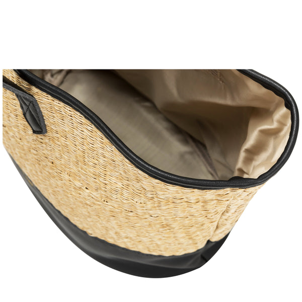 Every Other Twin Strap Large Shoulder Bag - Black