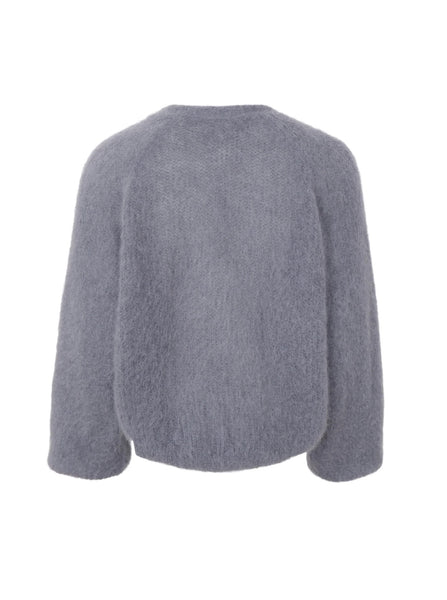 Black Colour BCBjoerk Cross Jumper - Grey Melange