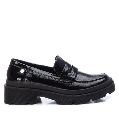 Patent Leather Chunky Loafer - Black