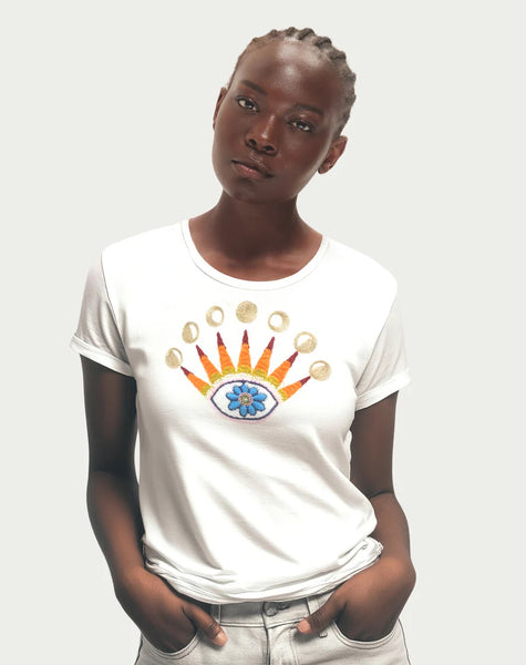 Me369 Sia Sunshine T-Shirt - White
