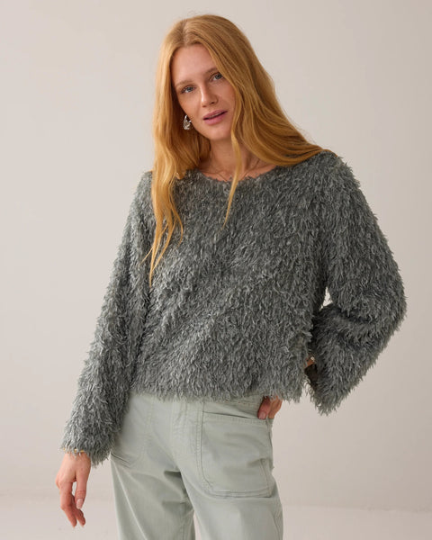 Summum Woman Party Fluff Top - Eucalyptus