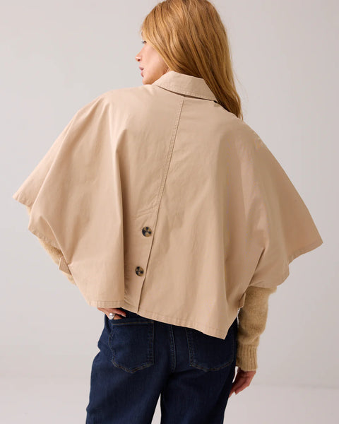 Summum Woman Cape In Crispy Cotton -