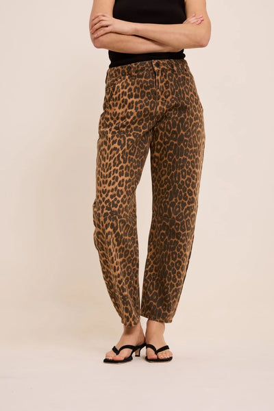 FIVE Paris Billie Ballon Jeans - Leopard Print