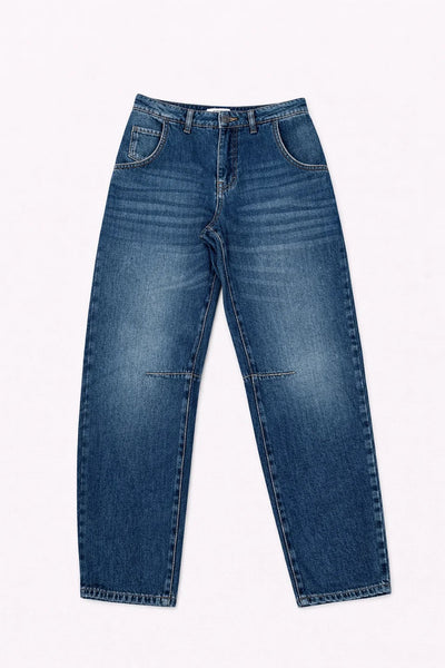 FIVE Paris Billie Ballon Jeans - Medium Denim Blue