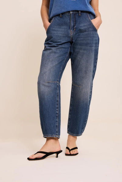 FIVE Paris Billie Ballon Jeans - Medium Denim Blue