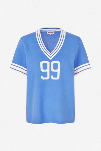 Baum Und Pferdgarten Dannie Jersey Baseball Top - Wedgwood Blue