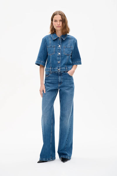 Baum Und Pferdgarten Denim Jacket - Worn Out Blue