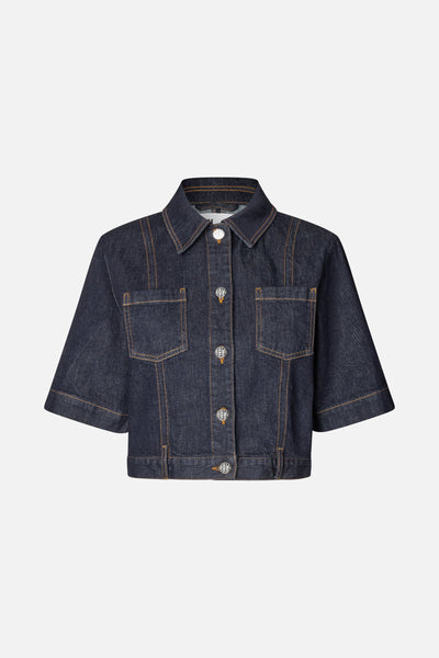 Baum Und Pferdgarten Denim Jacket - Dark Blue Rinse