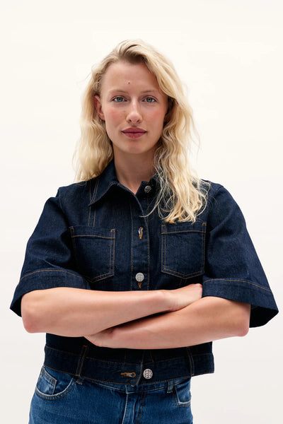 Baum Und Pferdgarten Denim Jacket - Dark Blue Rinse