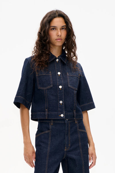 Baum Und Pferdgarten Denim Jacket - Dark Blue Rinse