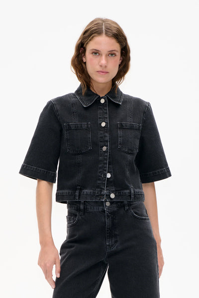 Baum Und Pferdgarten Denim Jacket - Black Washed Denim