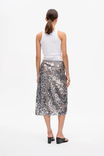 Baum Und Pferdgarten Shania Sequin Skirt - Grey Sequins