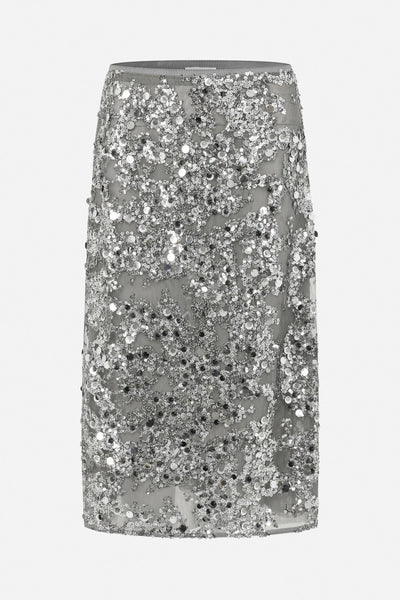 Baum Und Pferdgarten Shania Sequin Skirt - Grey Sequins