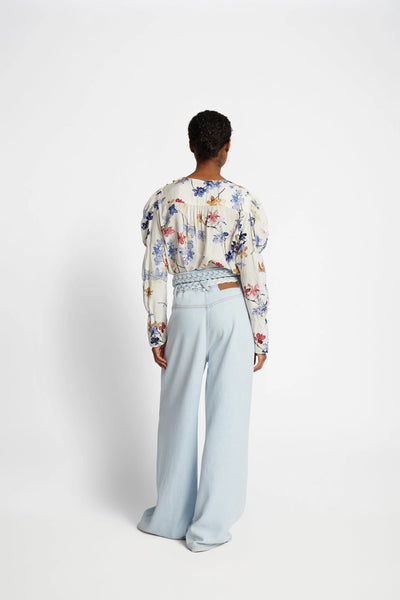 Munthe Frewin Print Long Sleeve Blouse - Ivory (kit)