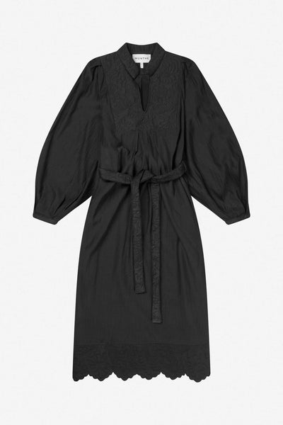 Munthe Fonxo Embroidered Dress - Black