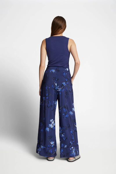 Munthe Faicus Printed Trousers - Navy