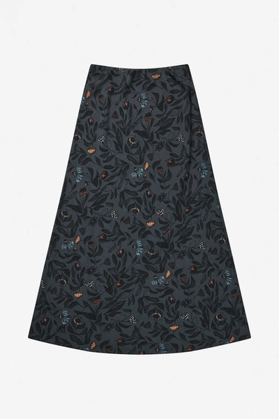 Munthe Bardot Print Skirt - Charcoal