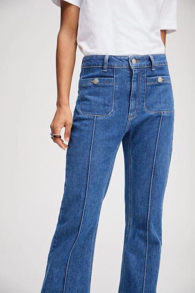 Munthe Lellanor Wide Leg Jeans - Indigo