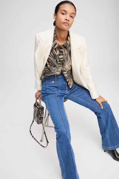 Munthe Lellanor Wide Leg Jeans - Indigo