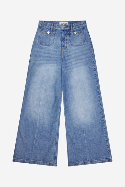 Munthe Lodwar Wide Leg Denim Jeans - Light Denim