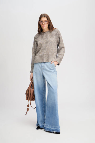 Munthe Johanna Metallic Knit - Charcoal