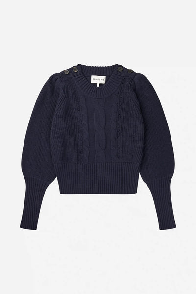 Munthe Lysta Knitted Sweater - Navy