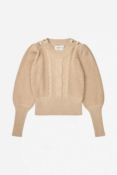 Munthe Lysta Knitted Sweater - Sand