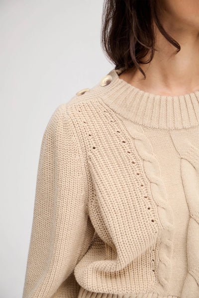 Munthe Lysta Knitted Sweater - Sand