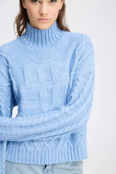 Munthe Loganberry Knitted Sweater - Blue