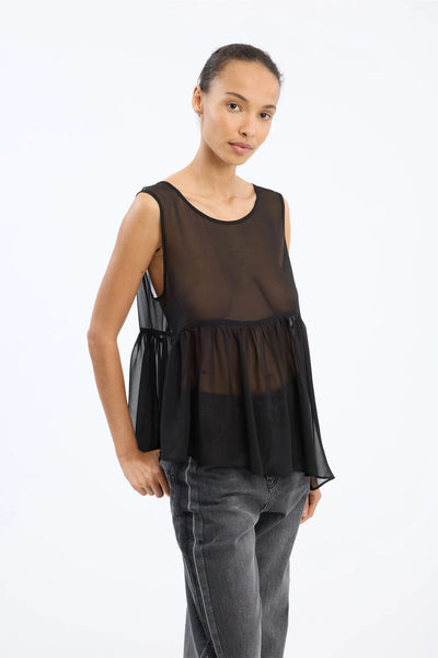 Munthe Vach Black Embellshed T-Shirt