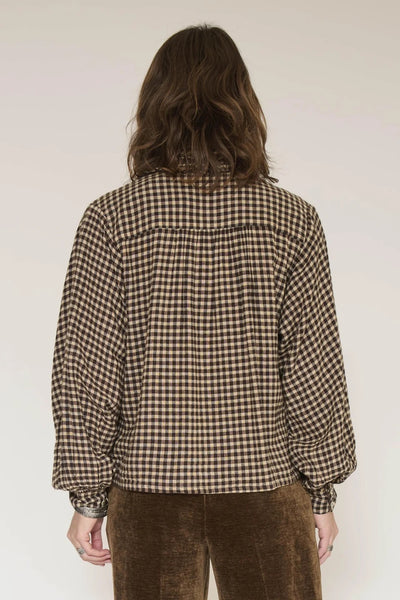 MKT Studio CAfie Checked Blouse - Check