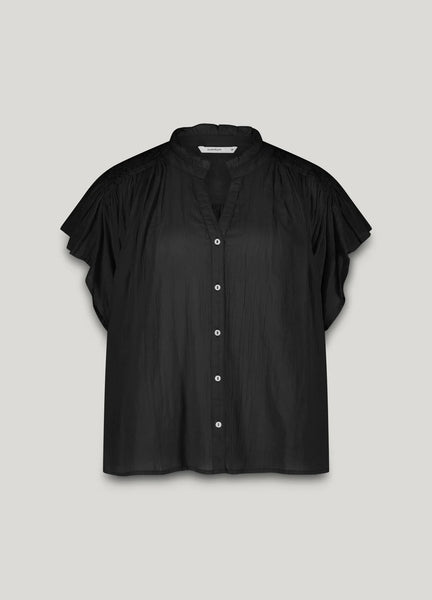 Summum Woman Blouse with Blouse Sleeves - Black