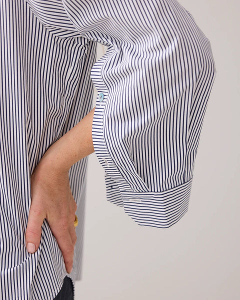 Summum Woman Stripe Shirt - Midnight Blue