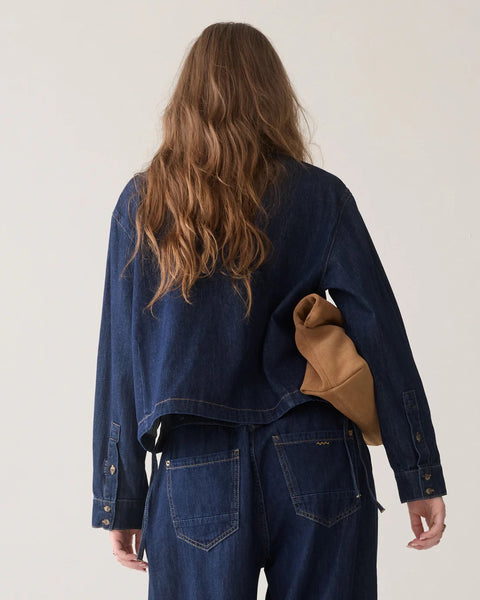 Summum Woman Denim Blouse - Night Blue Denim
