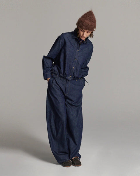 Summum Woman Denim Blouse - Night Blue Denim