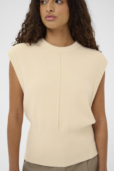 Soaked In Luxury SLNerea Knitted Vest - Turtledove