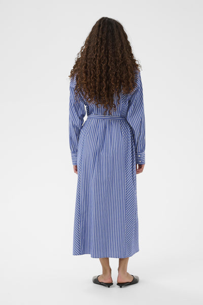 Soaked In Luxury SLcalken Stripe Shirt Dress - Nouvean Navy Stripe