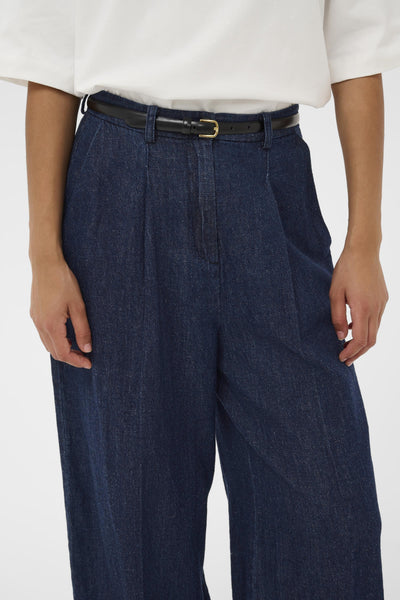 Soaked In Luxury SLChaman Malo Trousers - Dark Blue Denim