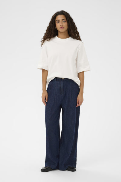 Soaked In Luxury SLChaman Malo Trousers - Dark Blue Denim
